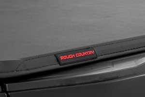 GMC Canyon Soft Tri-Fold Bed Cover - Rough Country - Tri-Fold Vinyl - '23-'25